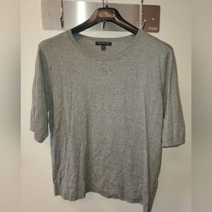 Banana Republic Women's Shirt Sleeve Sweater XL Gray